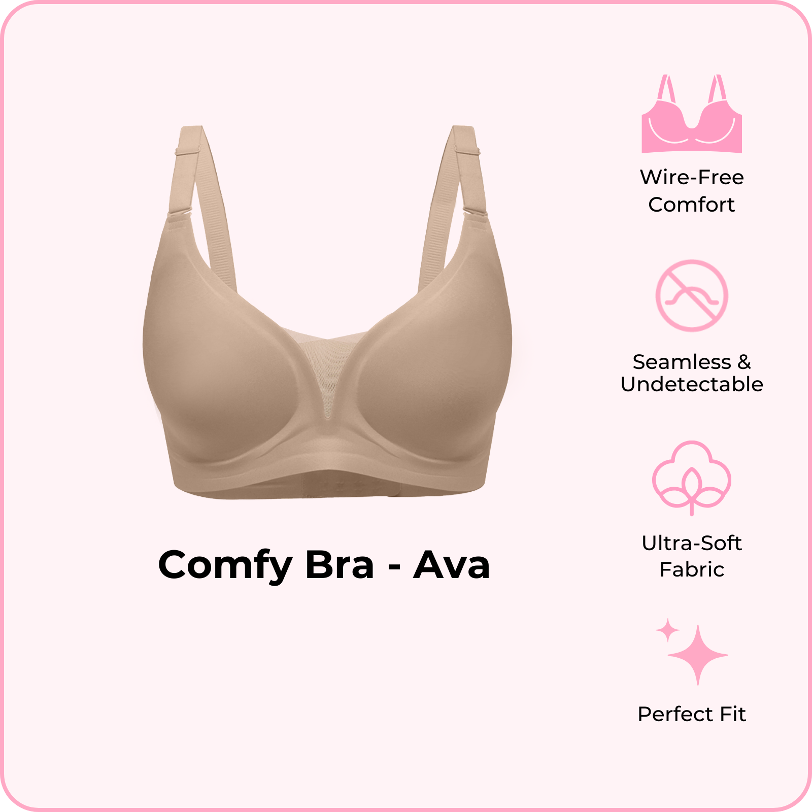 Comfy Bra - Ava (Pre-order now, ships Feb 24)