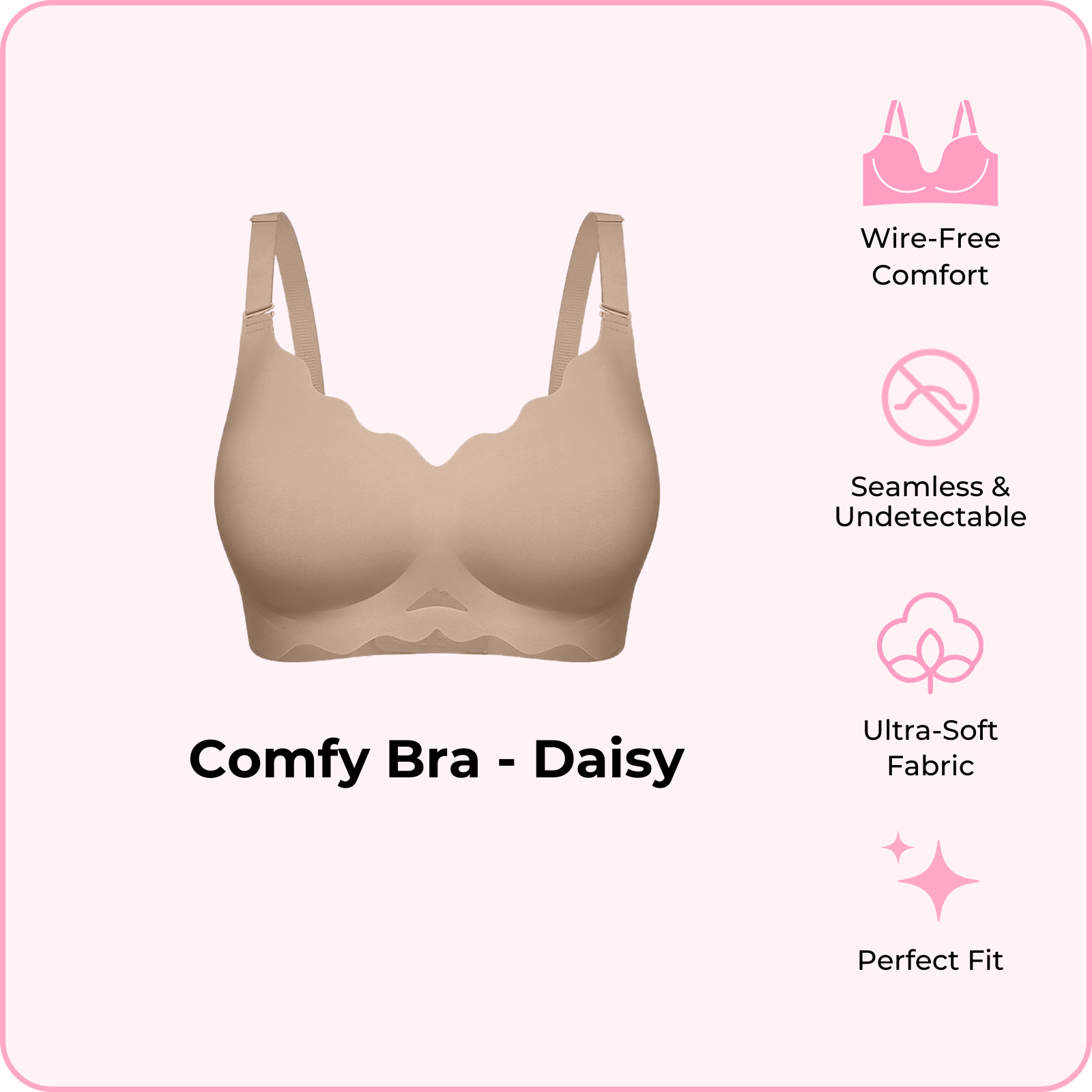 Comfy Bra - Daisy (Pre-order now, ships Feb 24)