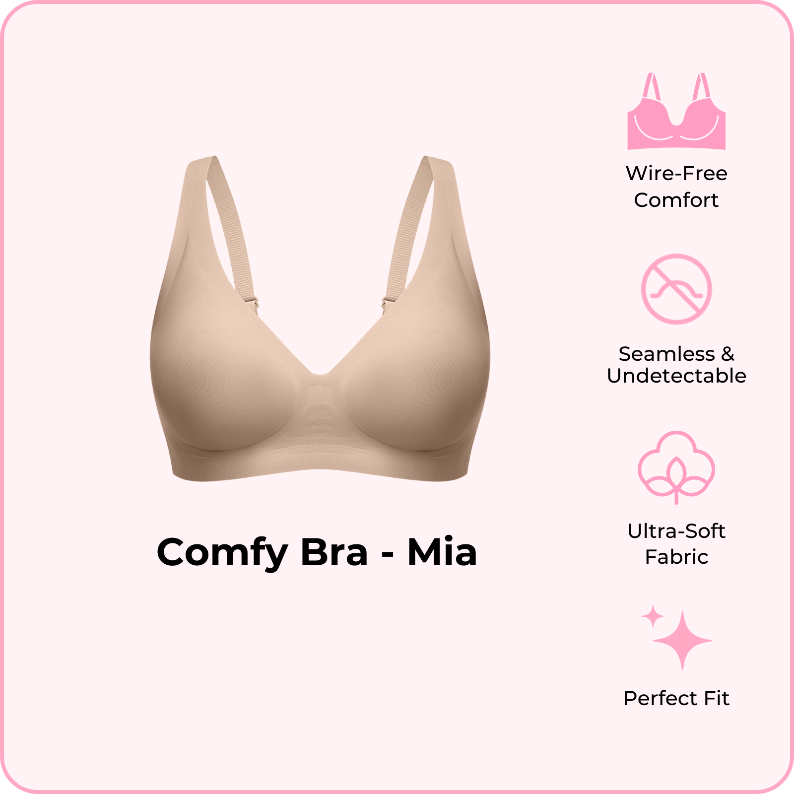 Comfy Bra - Mia (Pre-order now, ships Feb 24)