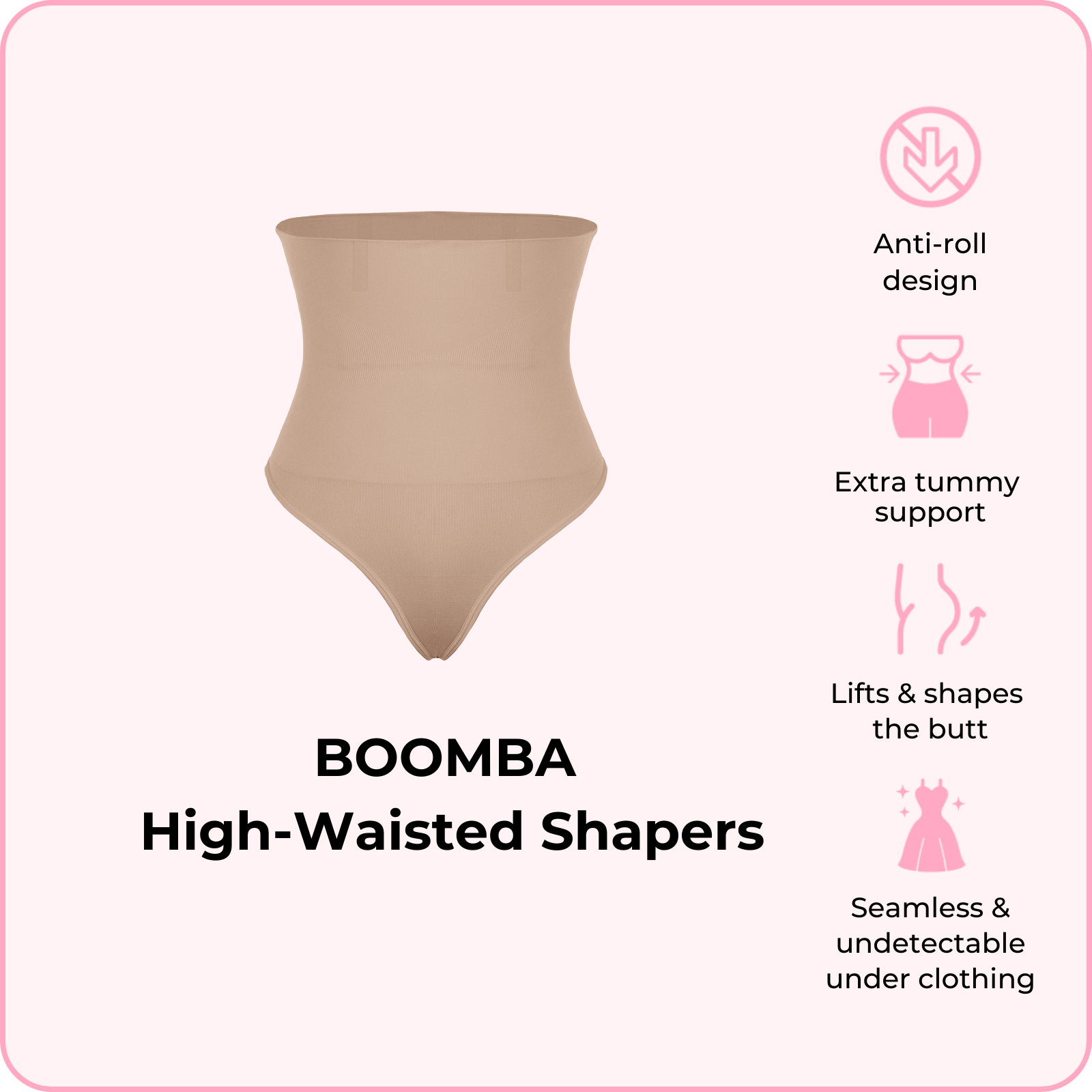 BOOMBA High-Waisted Shapers (Pre-order now, ships Feb 24)