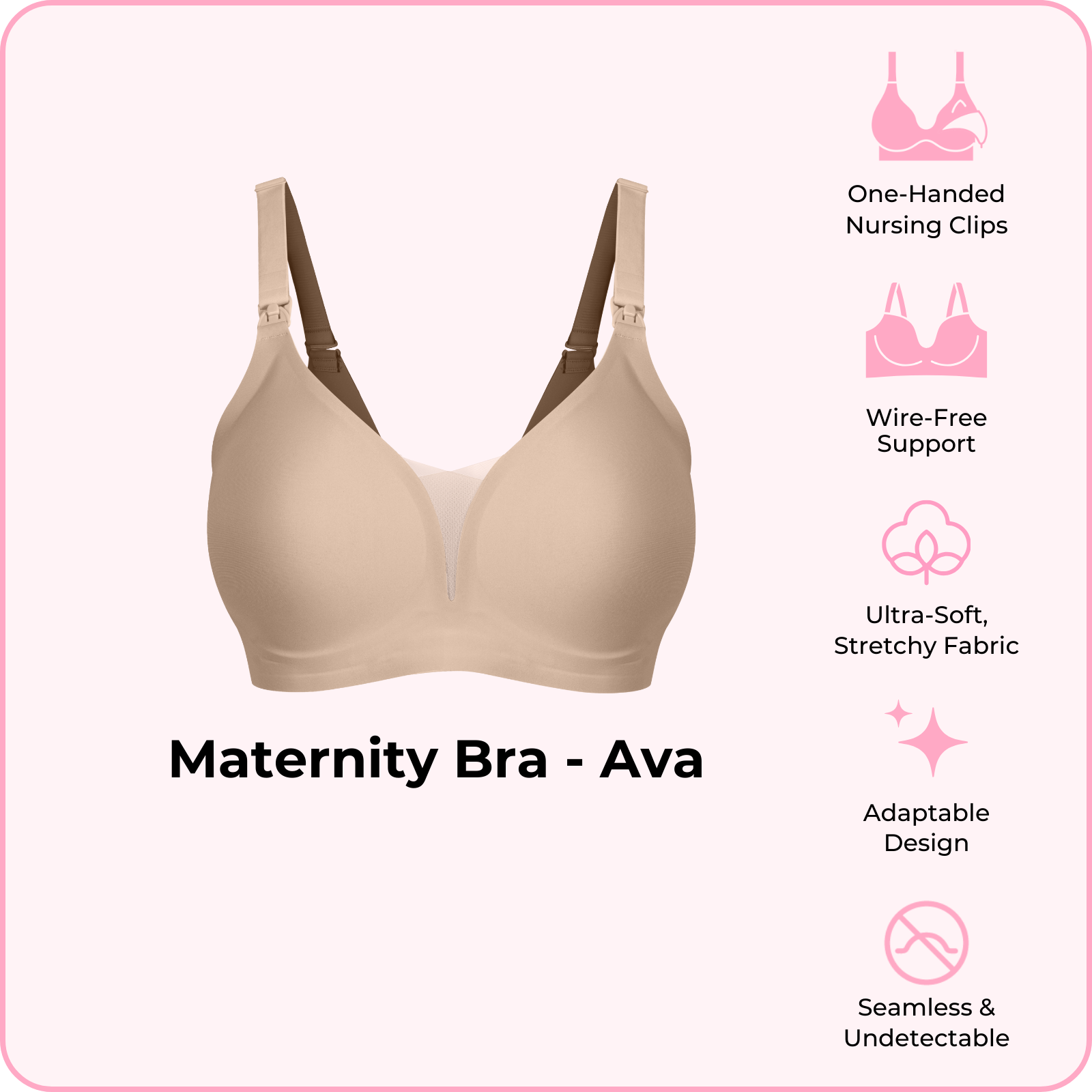Maternity Bra - Ava (Pre-order now, ships Feb 24)