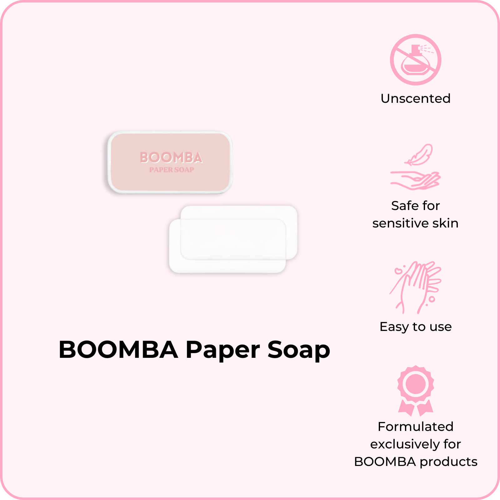 BOOMBA Paper Soap (Pre-order now, ships Feb 24)