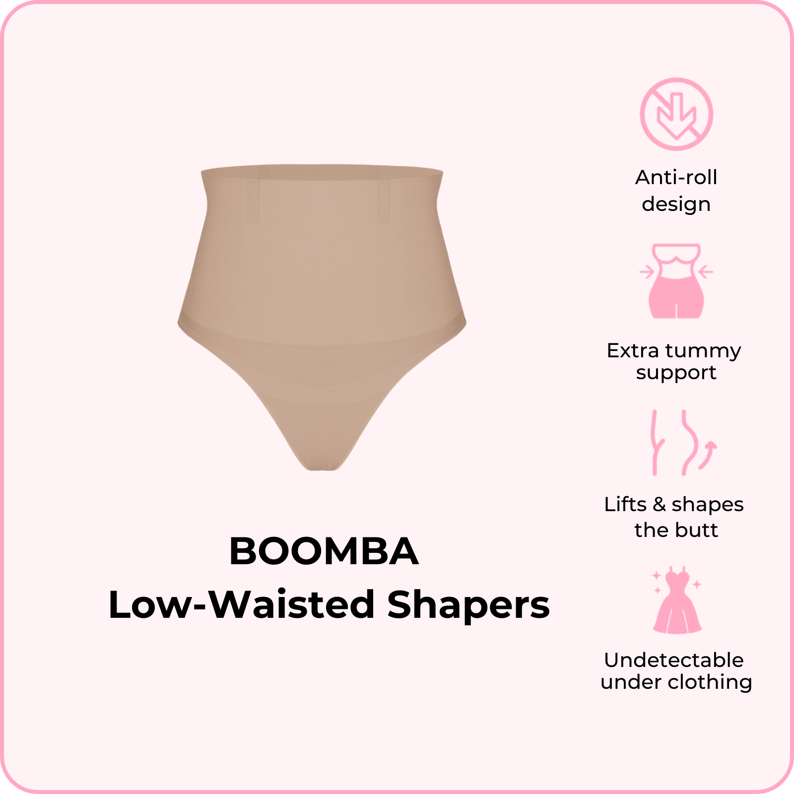 BOOMBA Low-Waisted Shapers (Pre-order now, ships Feb 24)