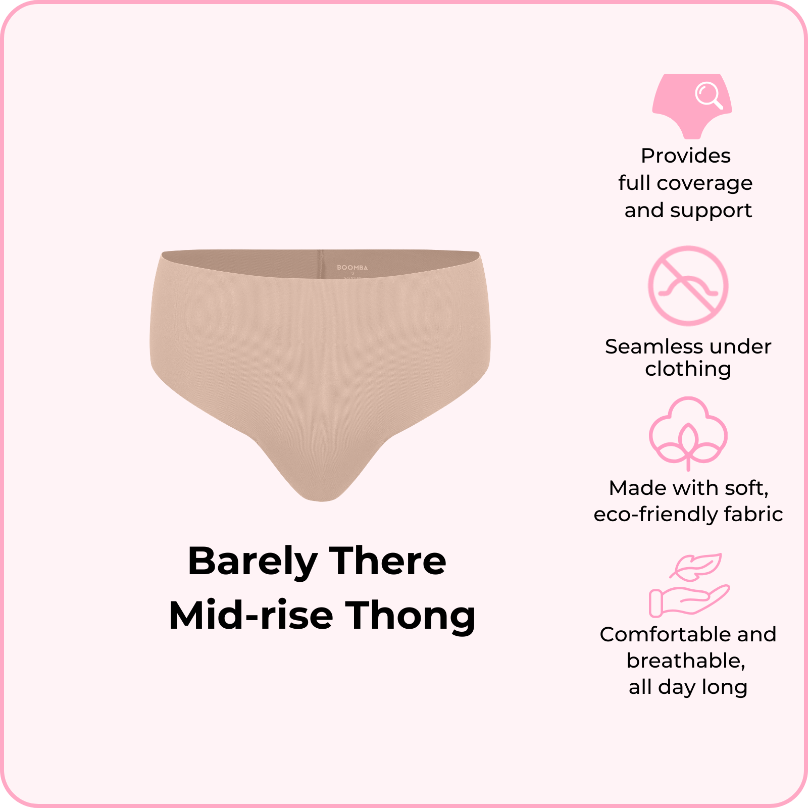 Barely There Mid-rise Thong (Pre-order now, ships Feb 24)