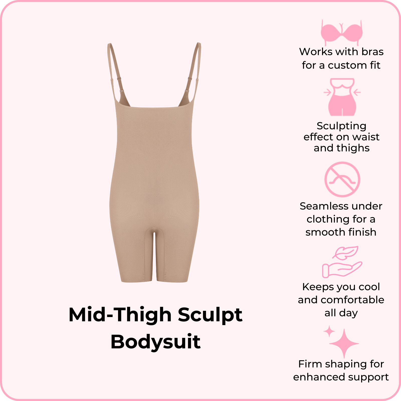 Mid-Thigh Sculpt Bodysuit (Pre-order now, ships Feb 24)