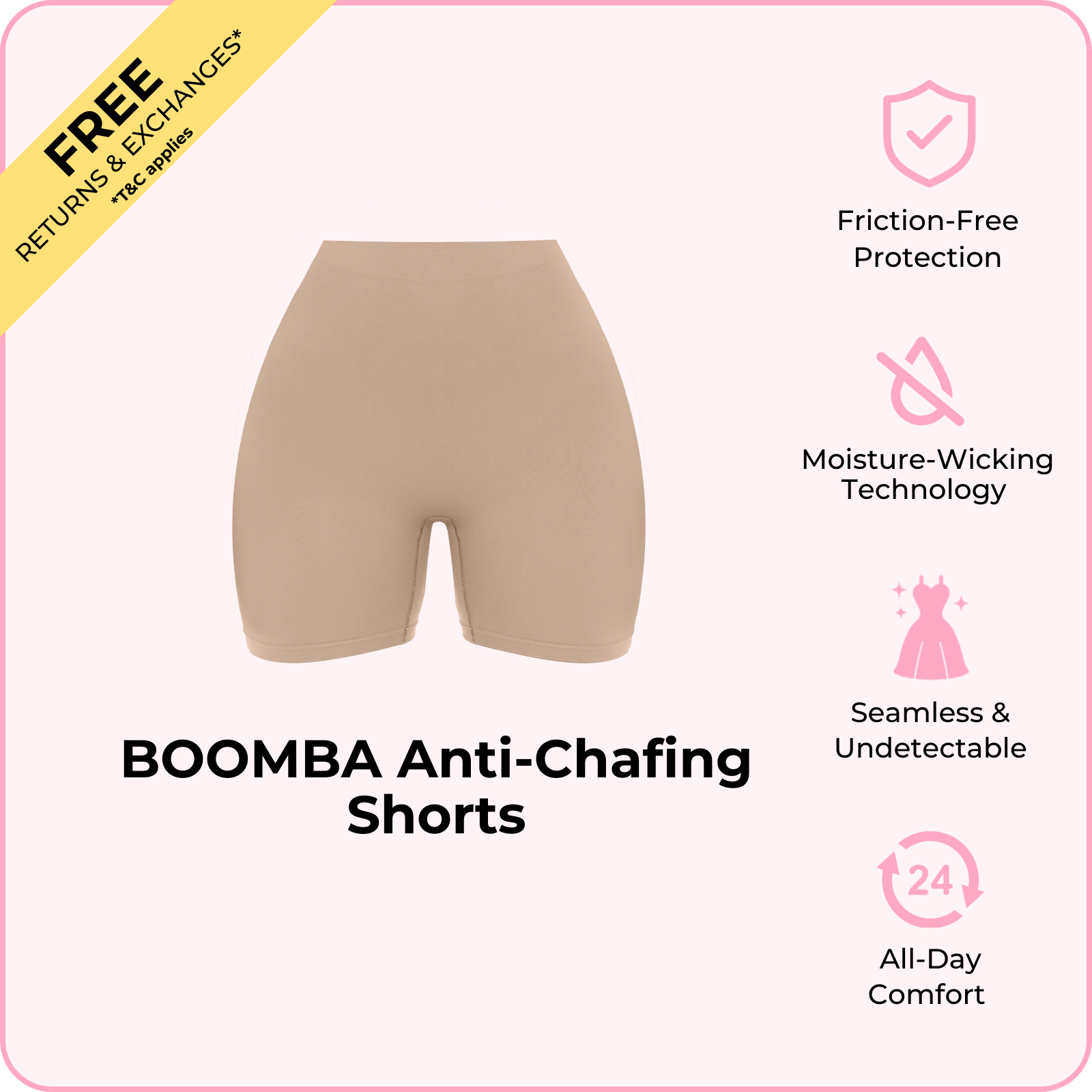 BOOMBA Anti-Chafing Shorts