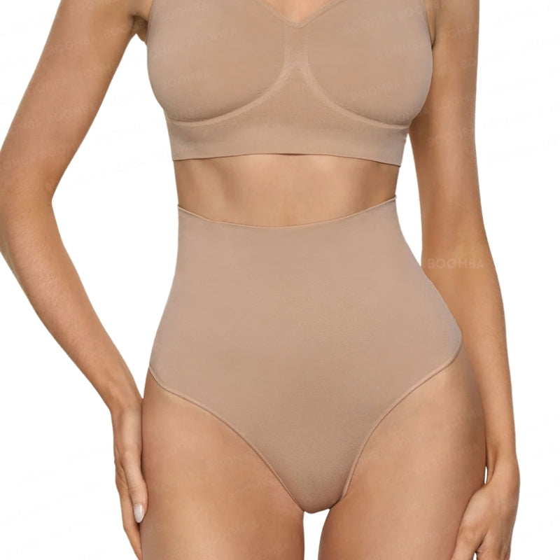 BOOMBA Low-Waisted Shapers – Seamless Thong Shapewear for a